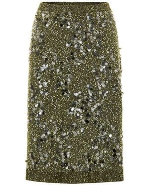 Gucci Green Viscose Mini Skirt