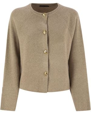 Fabiana Filippi English Knit Cardigan - Natural