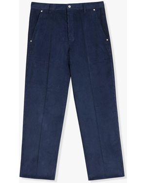 Doppiaa Aandromaco Velvet Trousers - Blue