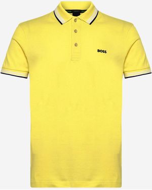 BOSS Polo Shirt Cotton Piqué - Yellow