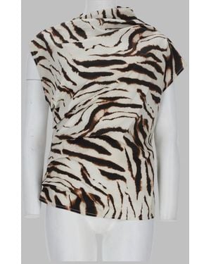 Ganni Organic Cotton Top Tops - Gray