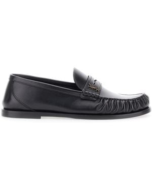 Saint Laurent Loafers Laurent Leather Calfskin - White