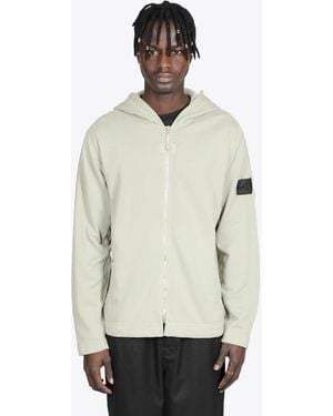 Stone Island Shadow Project Full Zip Hoodie Chapter 1 Beige Cotton Full Zip Hoodie - Natural