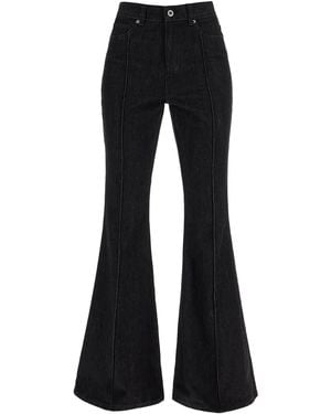 Self-Portrait High-Waisted Flare Jeans For - Blue