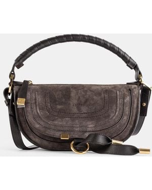 Chloé Marcie Kohl Baguette Bag - Blue