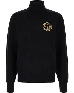 Versace Jeans Couture Cotton Blend Jumper - Black