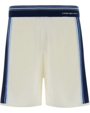 CASABLANCA Mesh Bermuda Shorts - Blue