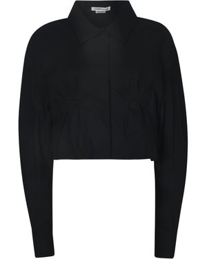 ALESSANDRO VIGILANTE Open Back Cropped Jacket - Black