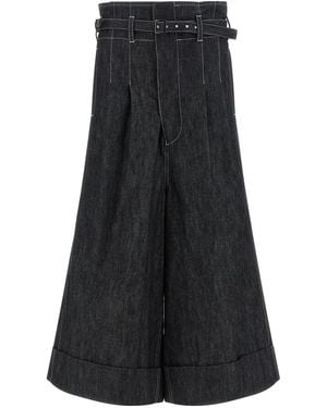 Junya Watanabe Cotton Bermuda Shorts - Black