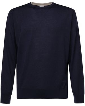 Eleventy Wool Pullover - Blue