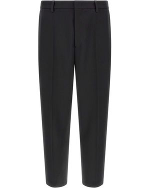 Jil Sander Technical Gabardine Trousers - Black