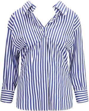 Givenchy Open Cotton Shirt - Blue
