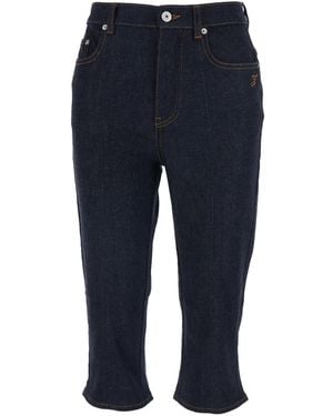 Jacquemus 'Capri' Jeans Five-Pocket Crop Design - Blue