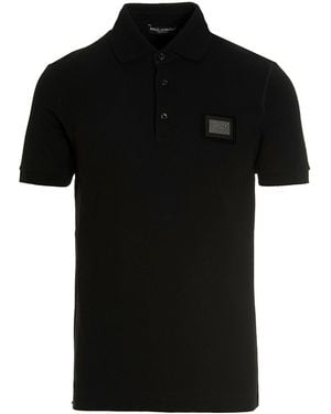 Dolce & Gabbana Dolce & Gabbana Dg Essential Polo - Black