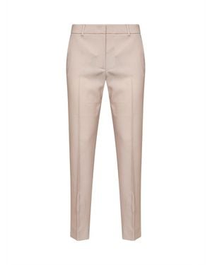 Weekend by Maxmara Cigarette Pants Wkdcanon Blush Wool Virgin - Natural