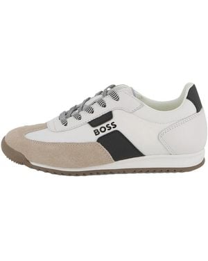 BOSS Sneakers With Logo Sneakers - White