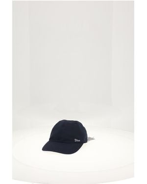 Dior Cap With Logo Polyester Hat - White