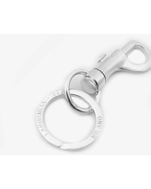 Larusmiani Carabiner Key Ring Holder - White