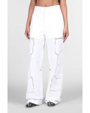 Marine Serre Trousers - White