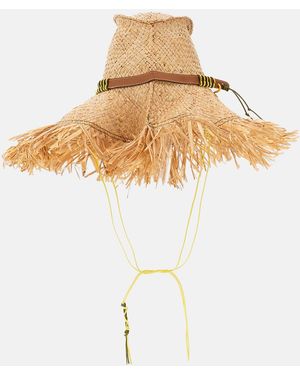 CUBA LAB Raffia Hat Patrizia Fabri X - White
