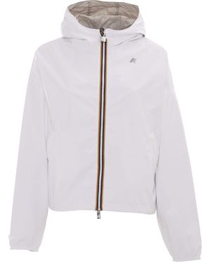 K-Way Laurette Plus.2 Double Short Down Jacket - White