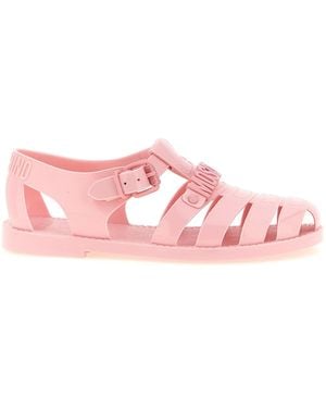 Moschino Jelly Pvc Sandals - Pink