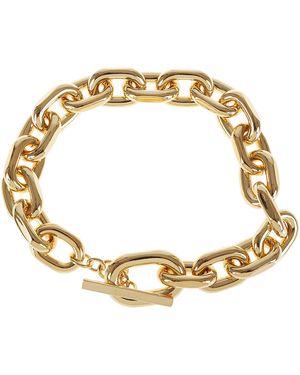 Rabanne Xl Link Necklace Aluminium Laiton Collana - Metallic