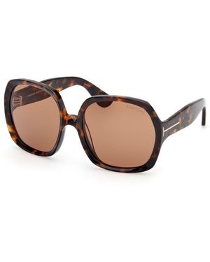 Tom Ford Butterfly-Frame Sunglasses - Brown
