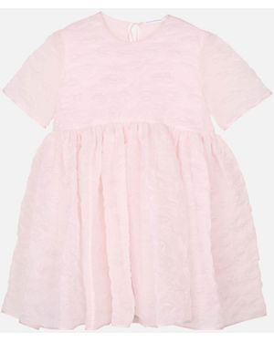 Cecilie Bahnsen Britney Dress Plumeria Matelassé - Pink