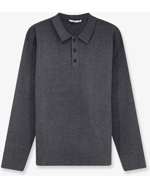 Hevò Viscose Blend Polo Shirt - Blue