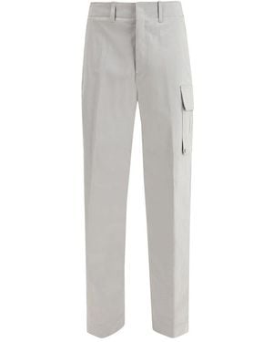 Fendi Cotton Cargo Pants - Gray