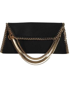 Stella McCartney Fabric Clutch Bag - Black