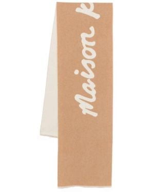 Maison Kitsuné Handwriting Scarf - Natural