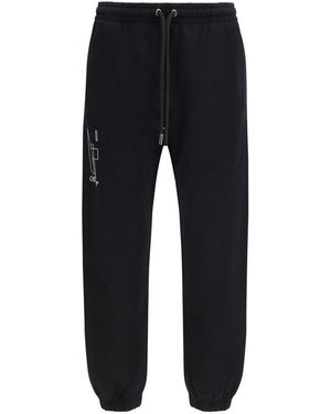Off-White c/o Virgil Abloh Cotton Joggers (Workout Pants) - Black