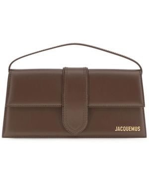 Jacquemus Le Bambino Long Handbag Calf Leather Bos Taurus Shoulder Bags - Brown
