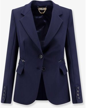 Elisabetta Franchi Blazer Slim-Fit Polyester Blazers - Blue