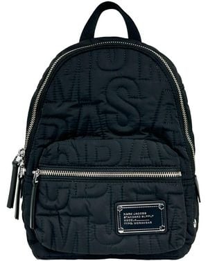 Marc Jacobs Small Quilted Backpack Bookbag Nylon - Blue
