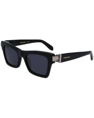 Ferragamo Salvatore Sunglasses Cat Eye Full Rim, Frame And Lens Sf2013S001 - Black