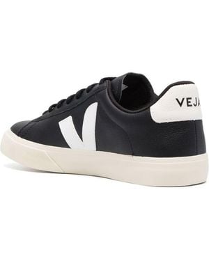 Veja Sneaker Campo With And Vegan Leather Logo Organic Traced - Black