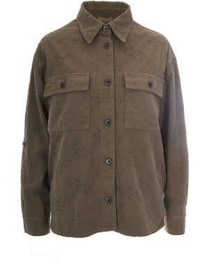 Liu Jo Embroidered Shirt - Brown