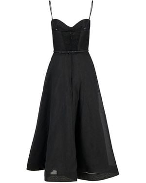 Zimmermann Luna Midi Dress - Black