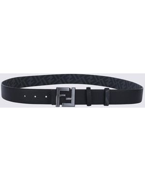 Fendi Leather Belt - Black