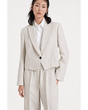 Brunello Cucinelli Light Linen Blazer Clothing - White