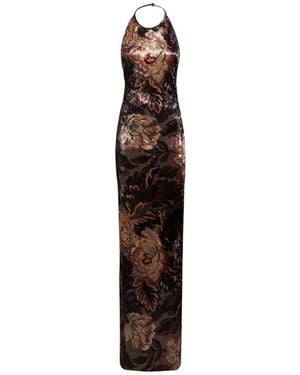 Etro Printed Chenille Maxi Dress - Multicolour