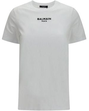 Balmain Cotton T-Shirt - Grey