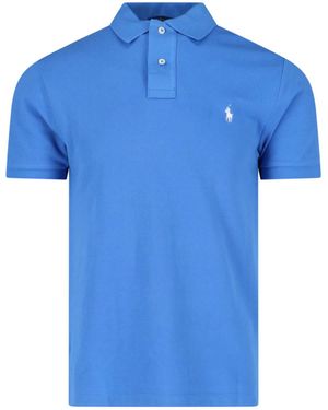 Polo Ralph Lauren Logo Polo Shirt - Blue