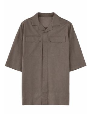 Rick Owens Shirt Magnum Tommy Cotton - Brown