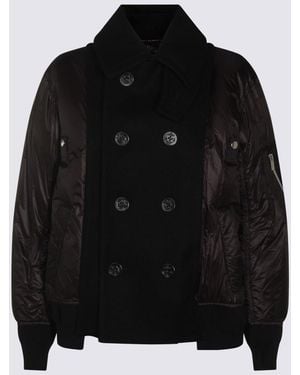 Sacai Wool Down Jacket - Black