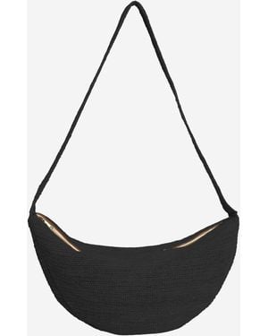 IBELIV Rafia Bag Shoulder - Black
