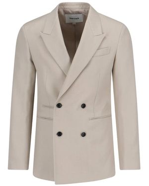 Tonywack Double-Breasted Blazer - White